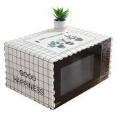 Kryt na mikrovlnnú rúru, handrička na prach z Nordic látky, univerzálny umývateľný kryt na rúru a chladničku