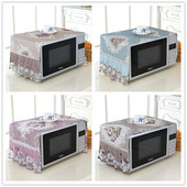 1 kom. Čipkana tkanina izvezena navlaka za mikrovalnu pećnicu navlaka za pećnicu set za pećnicu otporna na ulje zavjesa za kuhinju ručnik za pokrivanje kućanstva