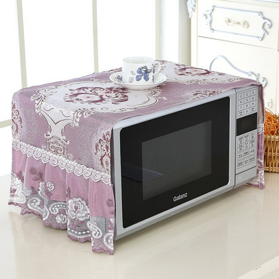 1 kom. Čipkana tkanina izvezena navlaka za mikrovalnu pećnicu navlaka za pećnicu set za pećnicu otporna na ulje zavjesa za kuhinju ručnik za pokrivanje kućanstva