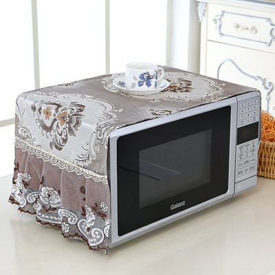 1 kom. Čipkana tkanina izvezena navlaka za mikrovalnu pećnicu navlaka za pećnicu set za pećnicu otporna na ulje zavjesa za kuhinju ručnik za pokrivanje kućanstva