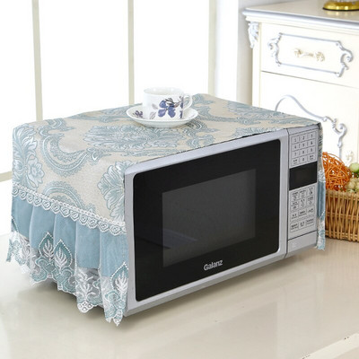 1 kom. Čipkana tkanina izvezena navlaka za mikrovalnu pećnicu navlaka za pećnicu set za pećnicu otporna na ulje zavjesa za kuhinju ručnik za pokrivanje kućanstva