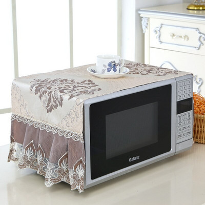 1 kom. Čipkana tkanina izvezena navlaka za mikrovalnu pećnicu navlaka za pećnicu set za pećnicu otporna na ulje zavjesa za kuhinju ručnik za pokrivanje kućanstva