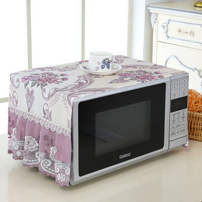 1 kom. Čipkana tkanina izvezena navlaka za mikrovalnu pećnicu navlaka za pećnicu set za pećnicu otporna na ulje zavjesa za kuhinju ručnik za pokrivanje kućanstva