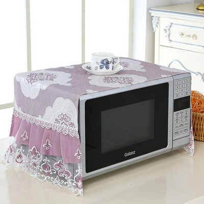 1 kom. Čipkana tkanina izvezena navlaka za mikrovalnu pećnicu navlaka za pećnicu set za pećnicu otporna na ulje zavjesa za kuhinju ručnik za pokrivanje kućanstva