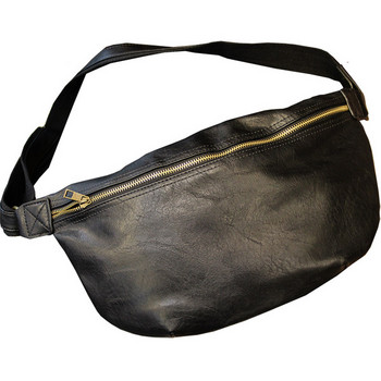 Νέο μοντέλο ανδρική τσάντα από οικολογικό δέρμα σε μαύρο χρώμα