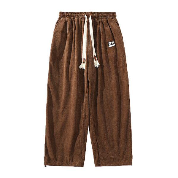 Pantaloni casual barbati cu buzunare cu picior lat - mai multe culori