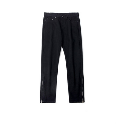 Pánske široké džínsy so zipsom