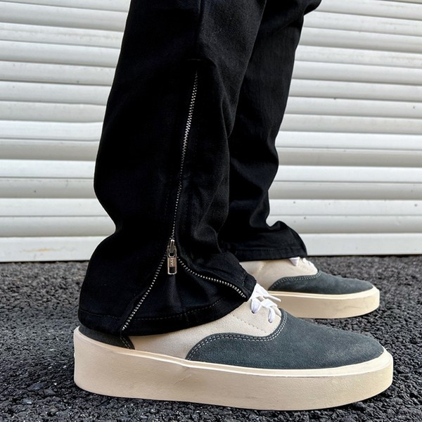 Pánske široké džínsy so zipsom