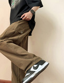 Pantaloni barbati model drept cu buzunar