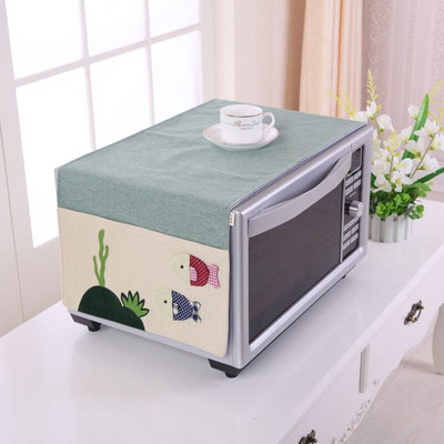 Huse pentru cuptor cu microunde, rezistente la apă, geantă de depozitare, accesorii pentru bucătărie, buzunare duble, hota pentru cuptor cu microunde.