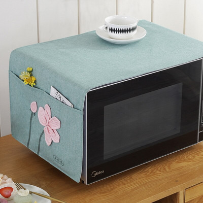 Huse pentru cuptor cu microunde, rezistente la apă, geantă de depozitare, accesorii pentru bucătărie, buzunare duble, hota pentru cuptor cu microunde.