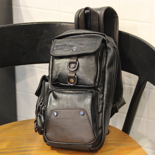 Pánska kožená taška s jedným uchom