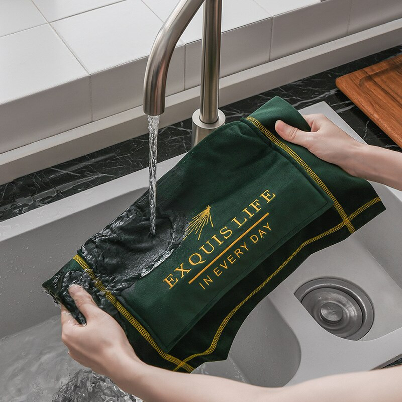 Nové kryty na mikrovlnnú rúru, uteráky, kryty na elektrickú rúru s dvojitým vreckom, olejuvzdorné, zamatové, kuchynské doplnky