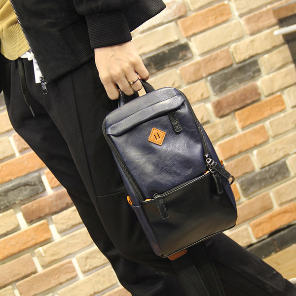 Pánska štvorcová taška - vyrobená z eko kože