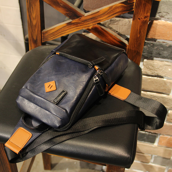 Pánska štvorcová taška - vyrobená z eko kože