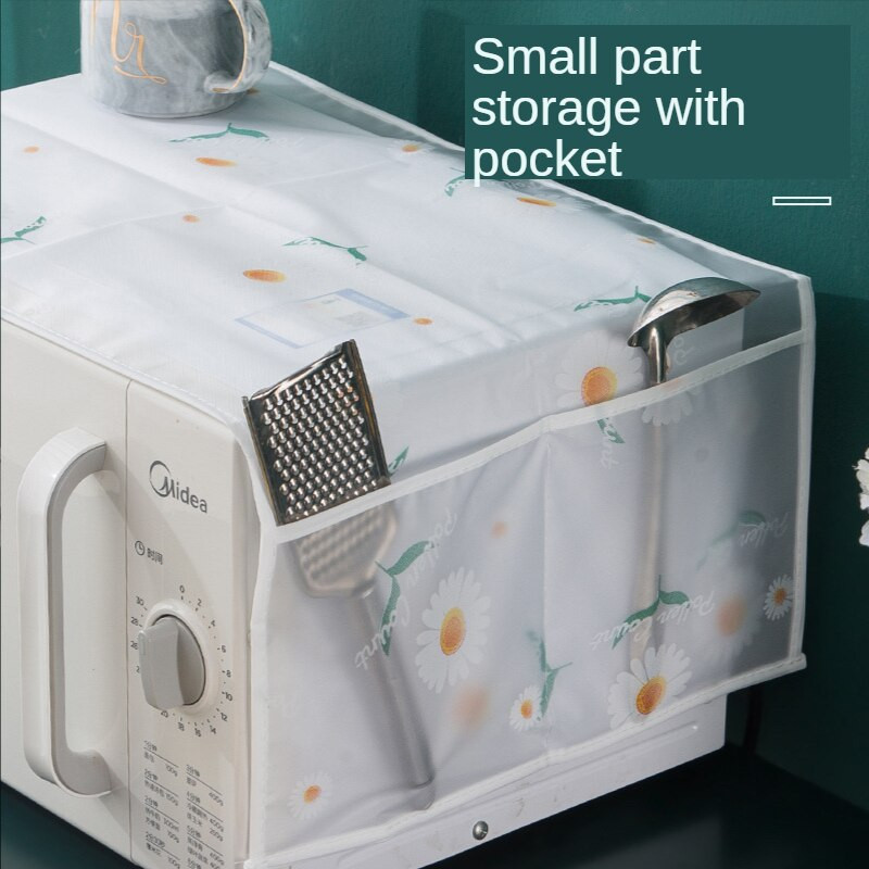 2Pcs/Pack Kućanska višenamjenska mala svježa mikrovalna pećnica Poklopac za prašinu Pećnica Vodootporan i navlaka za uljne pare Vrećica za pohranu