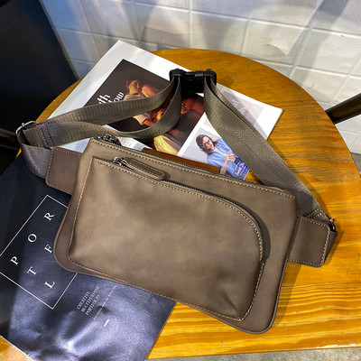 Moderná pánska taška z eko kože s nastaviteľným ramenným popruhom