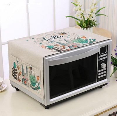 Kelių raštų mikrobangų krosnelės dangtis Orkaitės dulkių dangtelis su laikymo maišeliu Virtuvės priedai Namų dekoravimo mikrobangų krosnelės dangtis