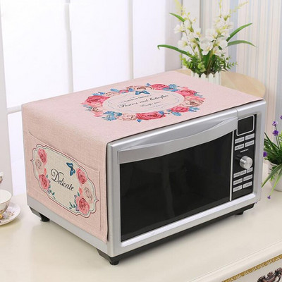 Kelių raštų mikrobangų krosnelės dangtis Orkaitės dulkių dangtelis su laikymo maišeliu Virtuvės priedai Namų dekoravimo mikrobangų krosnelės dangtis