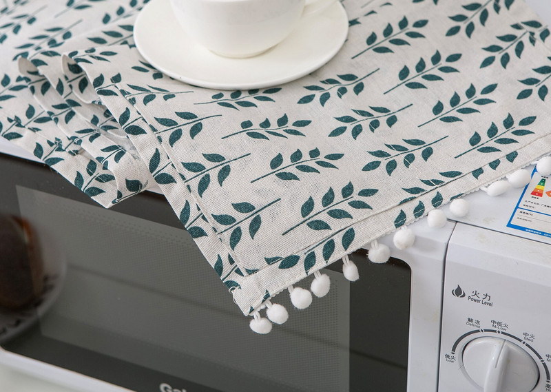 Naujas karšto lino mikrobangų krosnelės dulkių dangtelis orkaitės uždangalas medvilninis audinys, alyvos skydas, mikrobangų krosnelė, apsauginė rankovė gamyklos didmeninė prekyba