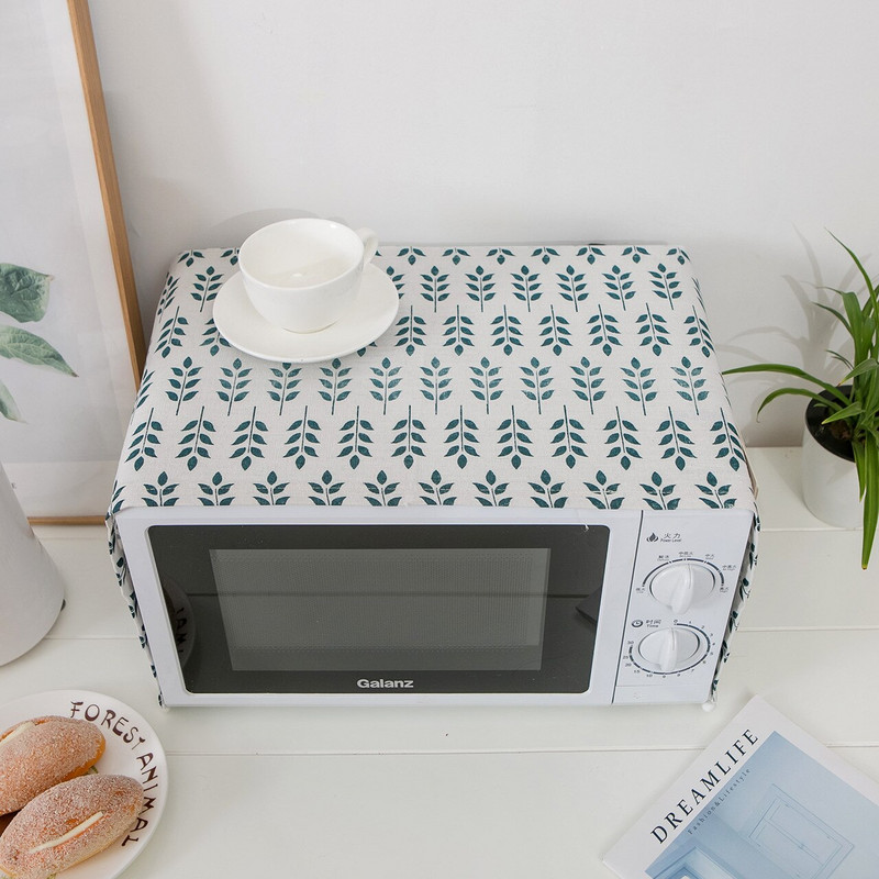 Naujas karšto lino mikrobangų krosnelės dulkių dangtelis orkaitės uždangalas medvilninis audinys, alyvos skydas, mikrobangų krosnelė, apsauginė rankovė gamyklos didmeninė prekyba