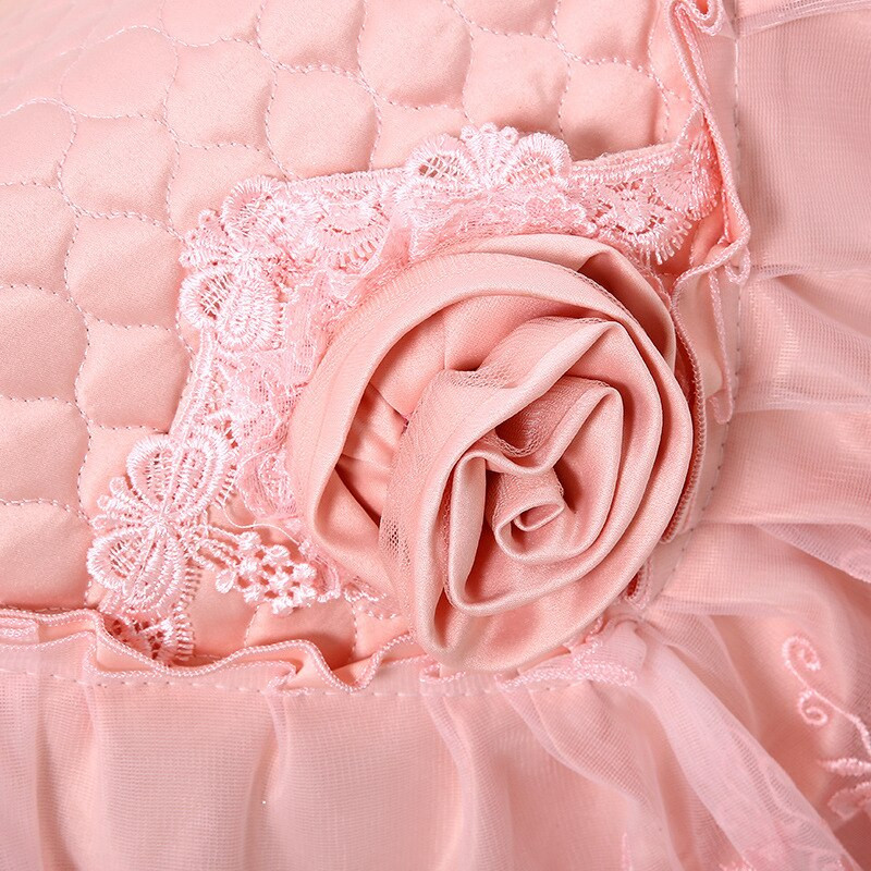 Kryty na rúry odolné proti oleju, prachotesné, s nálepkou s ružovým kvetom a čipkou pre kuchynské dekorácie