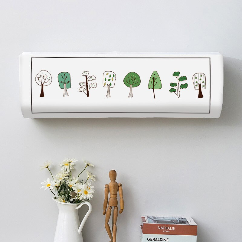 Kryt klimatizácie s kresleným motívom, bytové dekorácie, nástenný kryt na klimatizáciu, čistiace kryty, umývanie, proti prachu, jednoduché čistenie