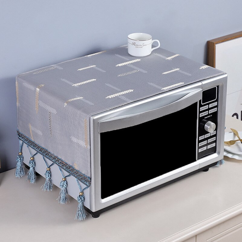 Putekļu necaurlaidīgs mikroviļņu krāsns pārsegs 35 x 100 cm moderna vienkāršība sadzīves putekļu vāka drāna tostera krāsnī