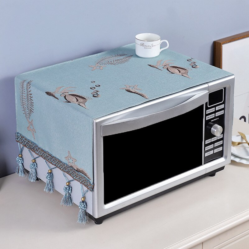 Putekļu necaurlaidīgs mikroviļņu krāsns pārsegs 35 x 100 cm moderna vienkāršība sadzīves putekļu vāka drāna tostera krāsnī