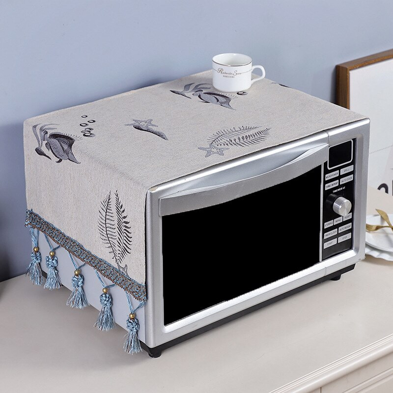 Putekļu necaurlaidīgs mikroviļņu krāsns pārsegs 35 x 100 cm moderna vienkāršība sadzīves putekļu vāka drāna tostera krāsnī