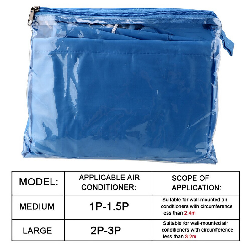 Nástenné umývateľné uťahovacie pásy na klimatizáciu, ochranný kryt proti prachu na čistenie klimatizácie 1-3P