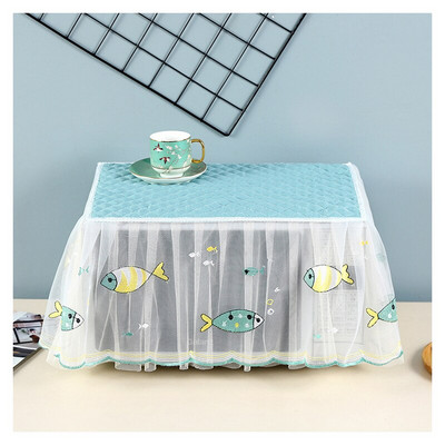 Husa de protectie pentru cuptor cu microunde din dantela de desene animate Husa de protectie antipraf pentru cuptor cu microunde Husa drăguță pentru cuptor cu microunde Accesorii pentru decorarea bucătăriei