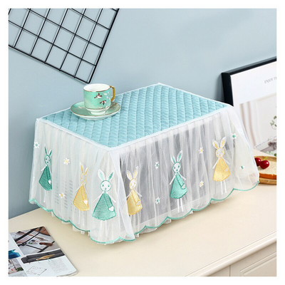 Husa de protectie pentru cuptor cu microunde din dantela de desene animate Husa de protectie antipraf pentru cuptor cu microunde Husa drăguță pentru cuptor cu microunde Accesorii pentru decorarea bucătăriei