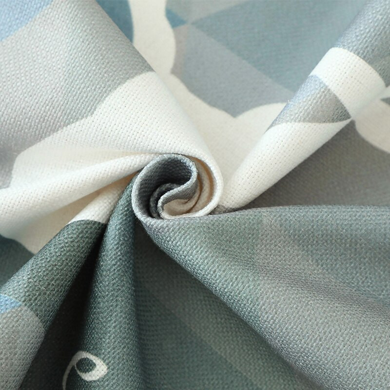 Geometrické bavlnené ľanové kryty na mikrovlnnú rúru, kryty na mikrovlnnú rúru s dvojitými vreckami, kuchynské doplnky do mikrovlnnej rúry