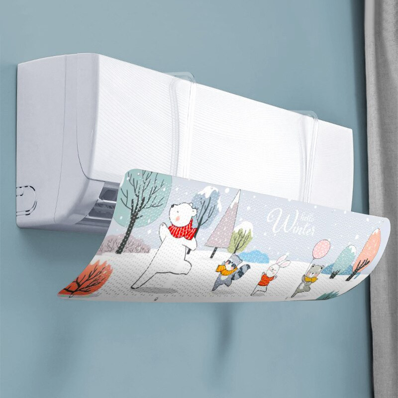 Deflektor pre domácu klimatizáciu, vzduchom chladený prepážka, čelné sklo, závesné čelné sklo klimatizácie, proti priamemu fúkaniu