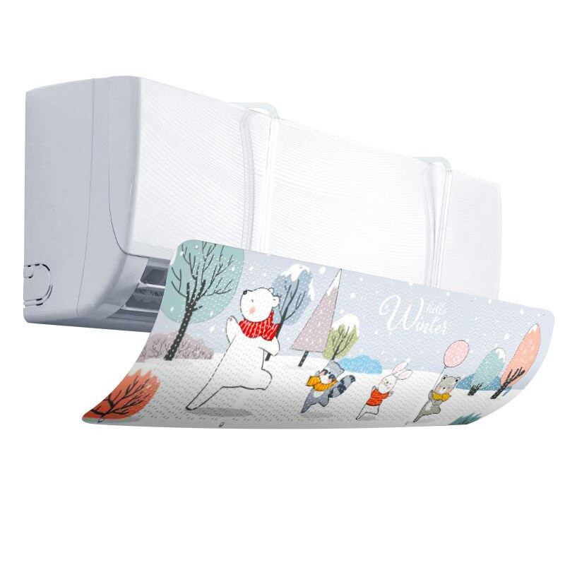 Deflektor pre domácu klimatizáciu, vzduchom chladený prepážka, čelné sklo, závesné čelné sklo klimatizácie, proti priamemu fúkaniu