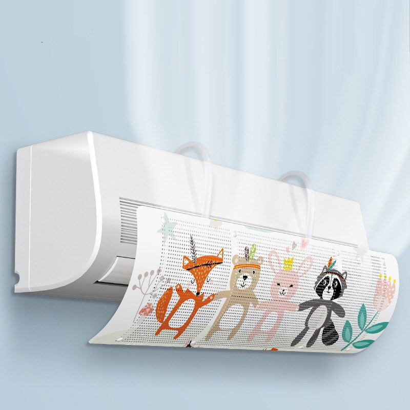 Deflektor pre domácu klimatizáciu, vzduchom chladený prepážka, čelné sklo, závesné čelné sklo klimatizácie, proti priamemu fúkaniu