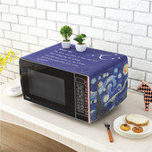 Viacúčelová kreslená potlač, prachotesný obal, ľanové remeslo, vrchná ochranná dekorácia pre chladničku, mikrovlnnú rúru, FC114