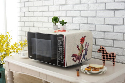 Viacúčelová kreslená potlač, prachotesný obal, ľanové remeslo, vrchná ochranná dekorácia pre chladničku, mikrovlnnú rúru, FC114