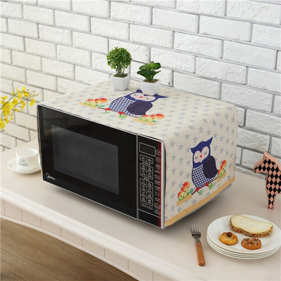 Viacúčelová kreslená potlač, prachotesný obal, ľanové remeslo, vrchná ochranná dekorácia pre chladničku, mikrovlnnú rúru, FC114