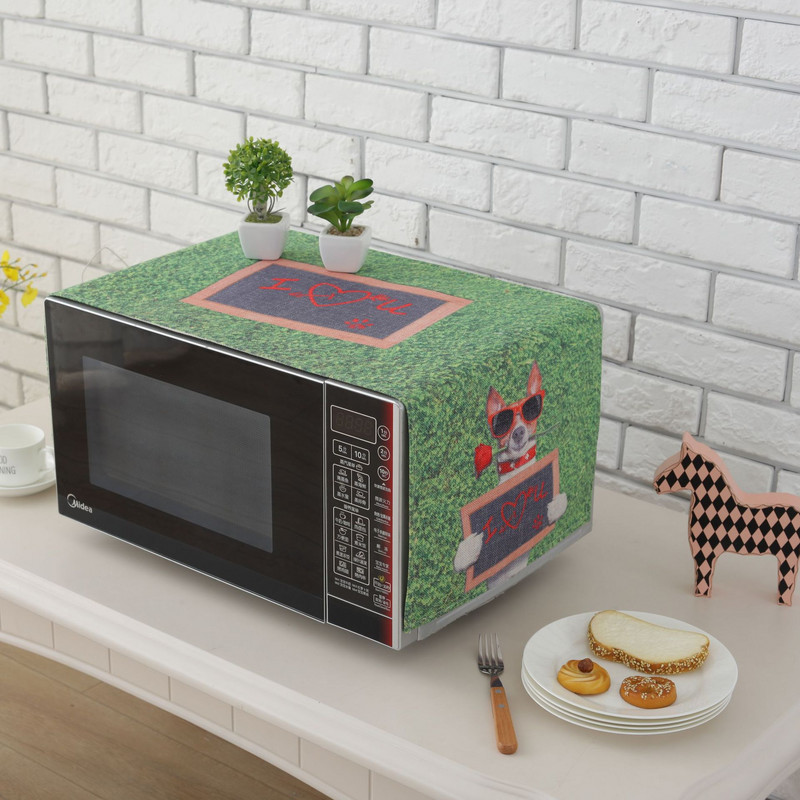 Viacúčelová kreslená potlač, prachotesný obal, ľanové remeslo, vrchná ochranná dekorácia pre chladničku, mikrovlnnú rúru, FC114