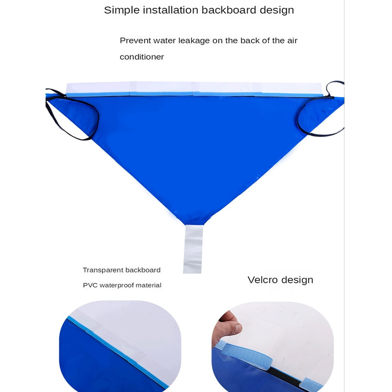 Kryt klimatizácie 130*65 cm, prachotesný filter, vodné vrecko, odolné kryty proti prachu pre klimatizácie pod 1,5 P, domáce potreby