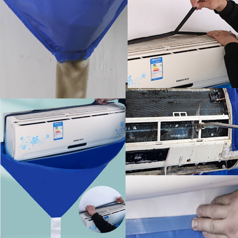 Kryt klimatizácie 130*65 cm, prachotesný filter, vodné vrecko, odolné kryty proti prachu pre klimatizácie pod 1,5 P, domáce potreby