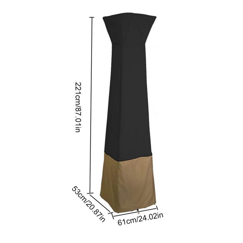 Vodotesný kryt na plynový pyramídový terasový ohrievač, chránič záhradného nábytku, vodotesný kryt, vonkajší kryt na záhradný nábytok