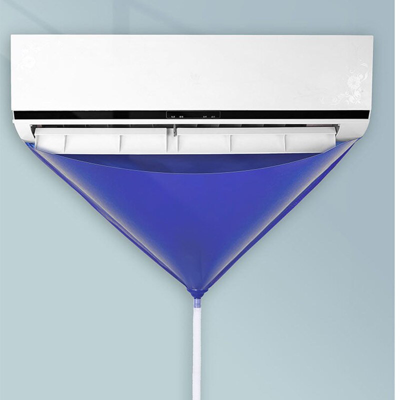 Naujas vandeniui atsparus oro kondicionieriaus valymo dangtelis PVC su 2 m vandens vamzdžiu pakabinamas oro kondicionieriaus valiklis, apsaugantis nuo dulkių maišelis Home