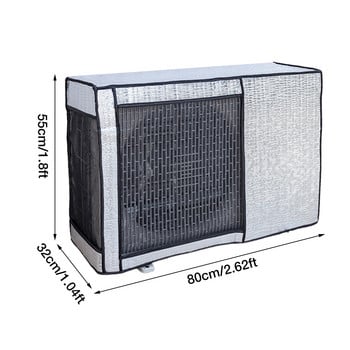 AC капаци за външно тяло Прозорец Капак за климатик Външен централен климатик Защитник за външен прахоустойчив Издръжлив