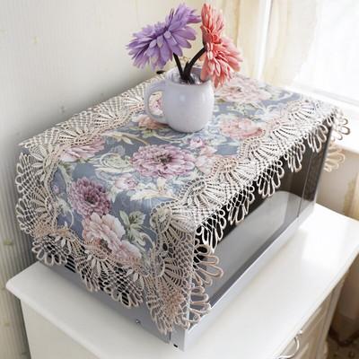 Čipkovaný dutý kvetinový dizajn Kryt na mikrovlnnú rúru, digestor, olejový kryt, bytové dekorácie, kuchynské doplnky, potreby ZH378