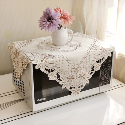 Čipkovaný dutý kvetinový dizajn Kryt na mikrovlnnú rúru, digestor, olejový kryt, bytové dekorácie, kuchynské doplnky, potreby ZH378