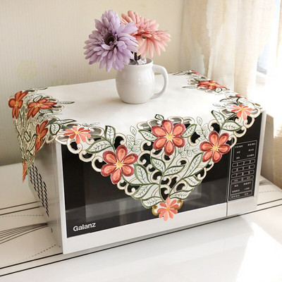 Čipkovaný dutý kvetinový dizajn Kryt na mikrovlnnú rúru, digestor, olejový kryt, bytové dekorácie, kuchynské doplnky, potreby ZH378
