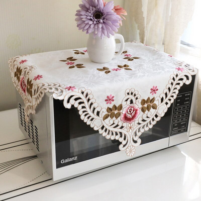 Čipkovaný dutý kvetinový dizajn Kryt na mikrovlnnú rúru, digestor, olejový kryt, bytové dekorácie, kuchynské doplnky, potreby ZH378